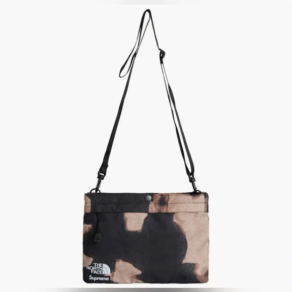 Supreme X The North Face Bleached Denim Print Shoulder Bag *FW21